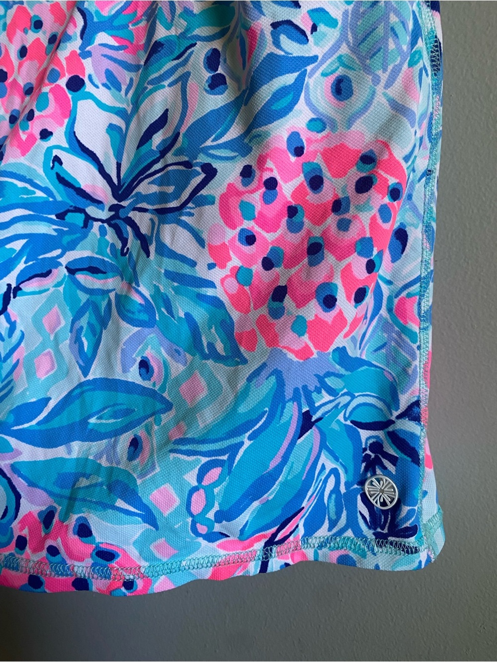 Lilly Pulitzer Luxletic Small Maryana Skort Party Princess Pineapple Pink Skirt - Picture 6 of 7